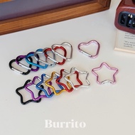 Burrito.arrival The Next Day|Heart-Shaped Star Classic Style Carabiner|Love Keychain Pendant Storage