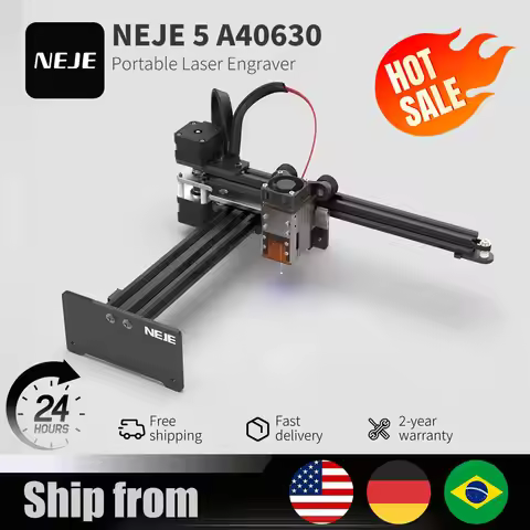 NEJE 5 A40630 20W Portable Smal Laser Engraver Laser Cutting Machine for Logo Metal Wood Plastic Acr