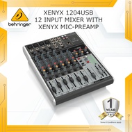 BEHRINGER XENYX 1204USB 12-Input Mixer with USB Audio Interface