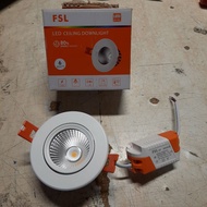 (6 Month Warranty) FSL 6W LED eyeball 70mm 6W LED eye ball down light - Warmwhite 3000K Daylight 650