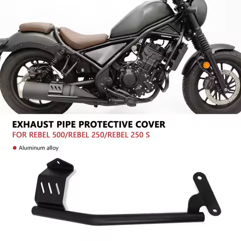 For Motorcycle Exhaust Guard Crash Bar Bumper Muffler Protector Falling Protection Bracket Rebel 250