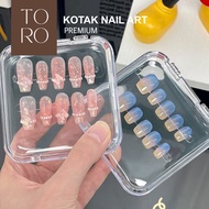 TORO - NAIL ART BOX | NAIL ART PACKING | PREMIUM ACRYLIC BOX | FAKE NAIL STORAGE PLACE | NAIL ART BO