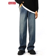 MANN'S pants jeans lelaki blue seluar slack baggy Jeans