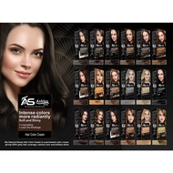 Ashley Shine Bio Natural Glossy Hair Color Cream Hair Dye Set 60mL Ash Blonde Black Brown Hair Care
