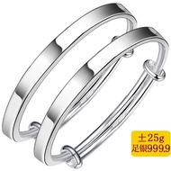 Sterling Silver Pure Silver Sterling Silver Anklet Adjustable Simple Square Bar Baby Bracelet 999.9 