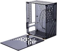 Mini ITX Case, Micro ITX Case, Mini PC Case 4.3L Capacity Clear Acrylic Panel 360 Degree Cooling Sup