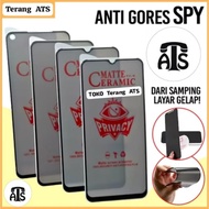 TEMPERED GLASS CERAMIC MATTE PRIVACY ANTI SPY OPPO A77S / A83 / A92 / A93 / A95 / A96 / RENO 2 / 2F 