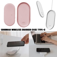 NEW 5000mAh Wireless Charger Case Type-C White Color CLEAR STOCK
