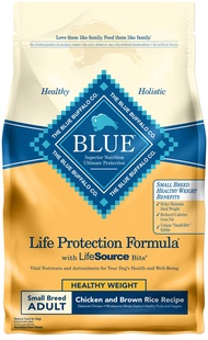 Blue Buffalo Life Protection Formula Natural Adult Small Breed Healthy Weight Dry Dog Food Chicken