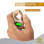 Bright Crown LED Muslim Tasbih Digital Kayu Manik Alat Hitung LED Dogital Tasbih Premiun Original