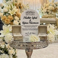Plat Hantaran Mas Kahwin Cek Ijab Qabul