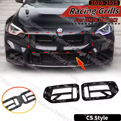 For BMW G87 M2 2020-2025 Car Front Bumper Hood Grille Guard Protector Splitter Spoiler Air Vent Cove