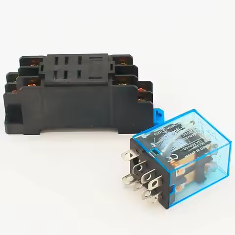 10A relay DC12V 24V AC110V 220V LY2N General Purpose Relay LY2NJ with power relay base socket 8 pins