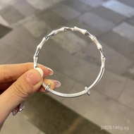 Shayi Bracelet Bamboo Knot Bracelet Gift Festival Sister Simple Pure Silver Women's Bracelet999.9Qix