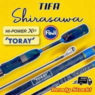 TIFA SHIRASAWA 1-4LB JORAN PANCING UL  ULTRALIGHT FISHING ROD SPINNING  SOLID CARBON TORAY MADE IN J