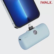 iWALK Pro 閃充數顯直插式4800mAh行動電源lightning頭 寶寶藍