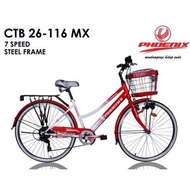SEPEDA CTB PEREMPUAN DEWASA PHOENIX 116 MX UKURAN 26 KERANJANG 7 SPEED