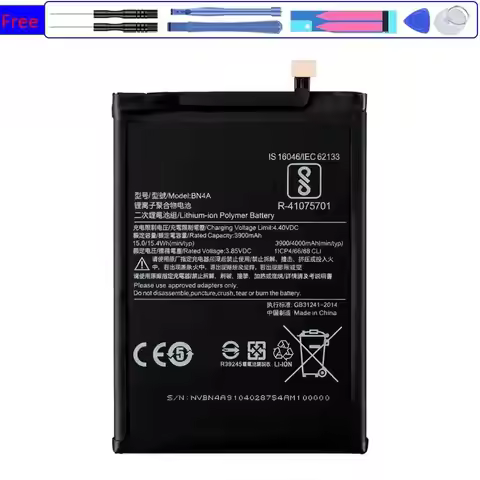 Battery for Xiaomi Note 7 10 10T Pro Note3 for Redmi Go 5 For Mi 6X A2 2 3 5 6 8 Lite CC9e K30i Max 