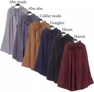 ROK WANITA DEWASA JUMBO KATUN POLOS MODEL PAYUNG/ROK KATUN JUMBO MODEL PAYUNG PREMIUM TERBARU