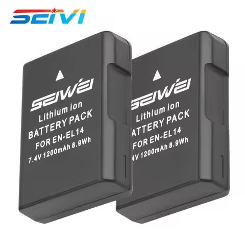 7.4V 1200mAh Li-ion EN-EL14 Rechargeable Battery for Nikon P7200 P7700 P7100 D5500 D5300 D5200 D3200
