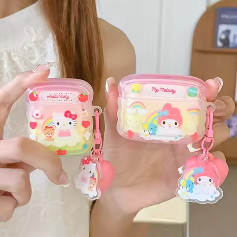 Earphone Case for AirPods Pro2rd Hot Cute Cartoon Sanrio Anime Role Hello Kitty Headphone Cases for 