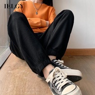 IELGY womens harem grey sweatpants waffle sweatpants