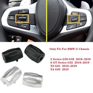 Car Steering Wheel Control Button Knob Fit For BMW 5 6 X3 X4 6GT Series G30 G38 G01 G02 G32