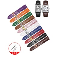 Leather Watch Band Men's Fit Cartier Tank Must London Solo Cheetah Red Strap Women's