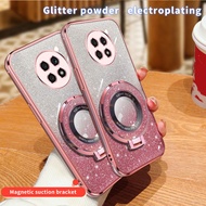 Huawei NOVAY90 CTR-LX2 CTR-LX1 CTR-LX3 nova y90 Folding circular stand, transparent soft shell, elec