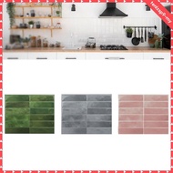 [tenlzsp9] 10 Backsplash Tiles, 9 x 11.4 Inch Wall Tiles, Oil-Resistant Decorative Peel and