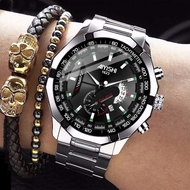 Swiss genuine new automatic men s watch men s non-mechanical watch fashion business luminous waterproof calendar watch