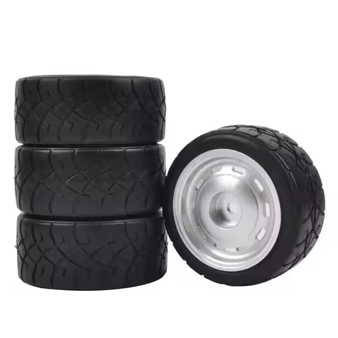 4PCS Aluminum Alloy Wheels Rim Tires for Tamiya Mini M03 M04 M05 M06 SW01 Chassis