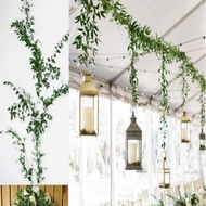 1.7m Artificial Eucalyptus Leaves Vines Hanging Rattan Flower Leaf Wedding Home Decor Door Window De