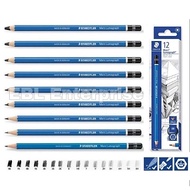 Staedtler Mars Lumograph Pencil 100 9B 8B 7B 6B 5B 4B 3B 2B B F HB H 2H 3H 4H 5H 6H 7H 8H 9H