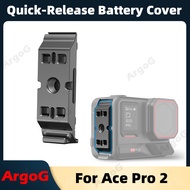 ArgoG Quick-Release Battery Cover for Insta360 Ace Pro 2 Aluminum Alloy Battery Cover with Dual Inte