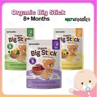 NATUFOODIES Organic Big Stick 20g 8 months+  Biskut Snek Cookies Makanan Bayi Biscuit Baby Snack 8 B
