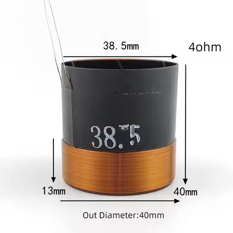2pcs 38.5mm KSV outer winding voice coil for Mark Levinson door speaker coil 38.5 core speaker bass 