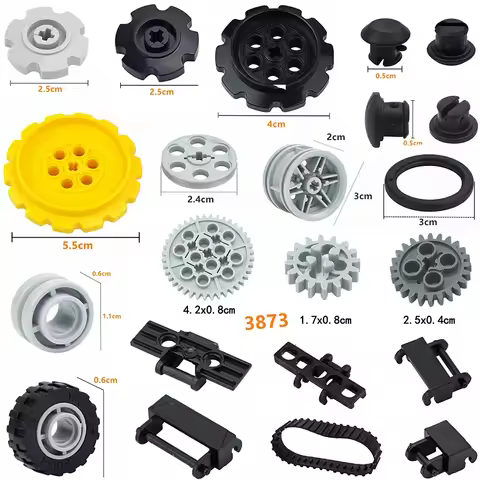 Tank Track Bulk Chain Link Gear Tread Building Bricks Technical Parts Compatible With 53992 88323 38