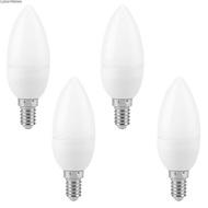 CLEIGHTEENCY 4 Pack LED Candle Bulb, E14 B11 LED Bulb, Retro Style AC 85-265V 3W Aluminum Alloy PC M