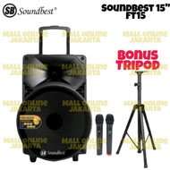 【PROMO】 - Speaker aktif Soundbest ft15 portable 15 inch ft 15