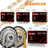 BUCKLOS 8/9/10/11/12 Speed Chain 9v 10v 11v 12v MTB Chain Road Bike Current for KMC 116L 126 Link L/