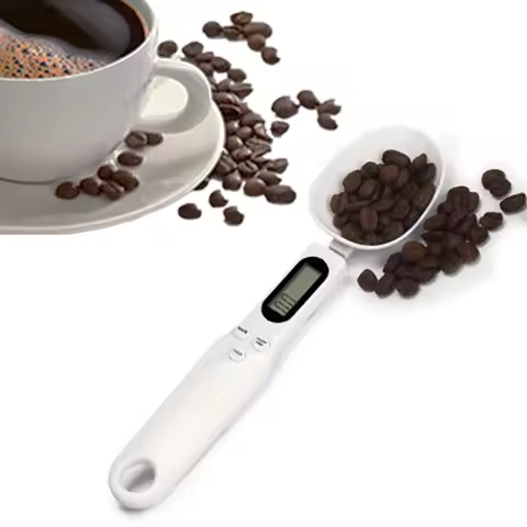 500g/0.1g Portable LCD Digital Kitchen Scale Measuring Spoon Gram Electronic Spoon Weight Volumn Foo