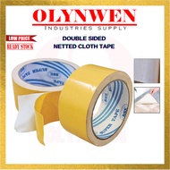 Double Sided Mesh Tape Netted Cloth Based Sticky Transparent Adhesive Fibre Strong Adhesive Tape Str