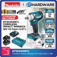 Makita DTW300Z | DTW300RTJ Cordless Brushless Impact Wrench 1/2" 12.7MM 18V 330NM Original Makita Po