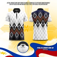 POLO SHIRT Philippine Ethnic Tribal Modern Barong Polo Shirt Full sublimation tshirt for women and m