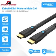 VENTION AAMBQ HDMI Cable Male to Male 2.0 UHD 4K FHD 60Hz 20 Meter 20M Gold Plated For Structure Cab