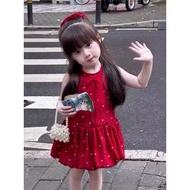 Váy bé gái-Váy hoa nhí kèm dây buộc tóc cho bé gái từ 1-8 tuổi fom 10-30kg annakids