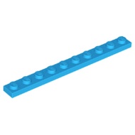 Lego 4477 Plate 1 x 10 dark azure