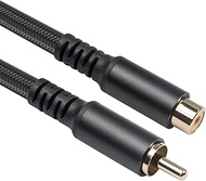REXUS RCA Extension Audio Cable Male to Famale 6 feet(1.8 Meter) 2 Pack, RCA Stereo Audio Cable Hi-F