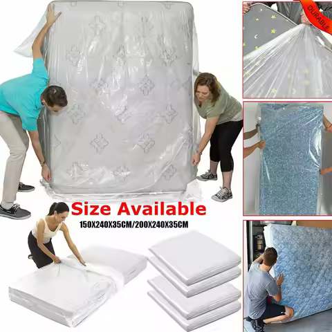 Plastic Mattress Bag Moving House Protective Case Mattress Storage Cover Outdoor Travel Dustproof Wa